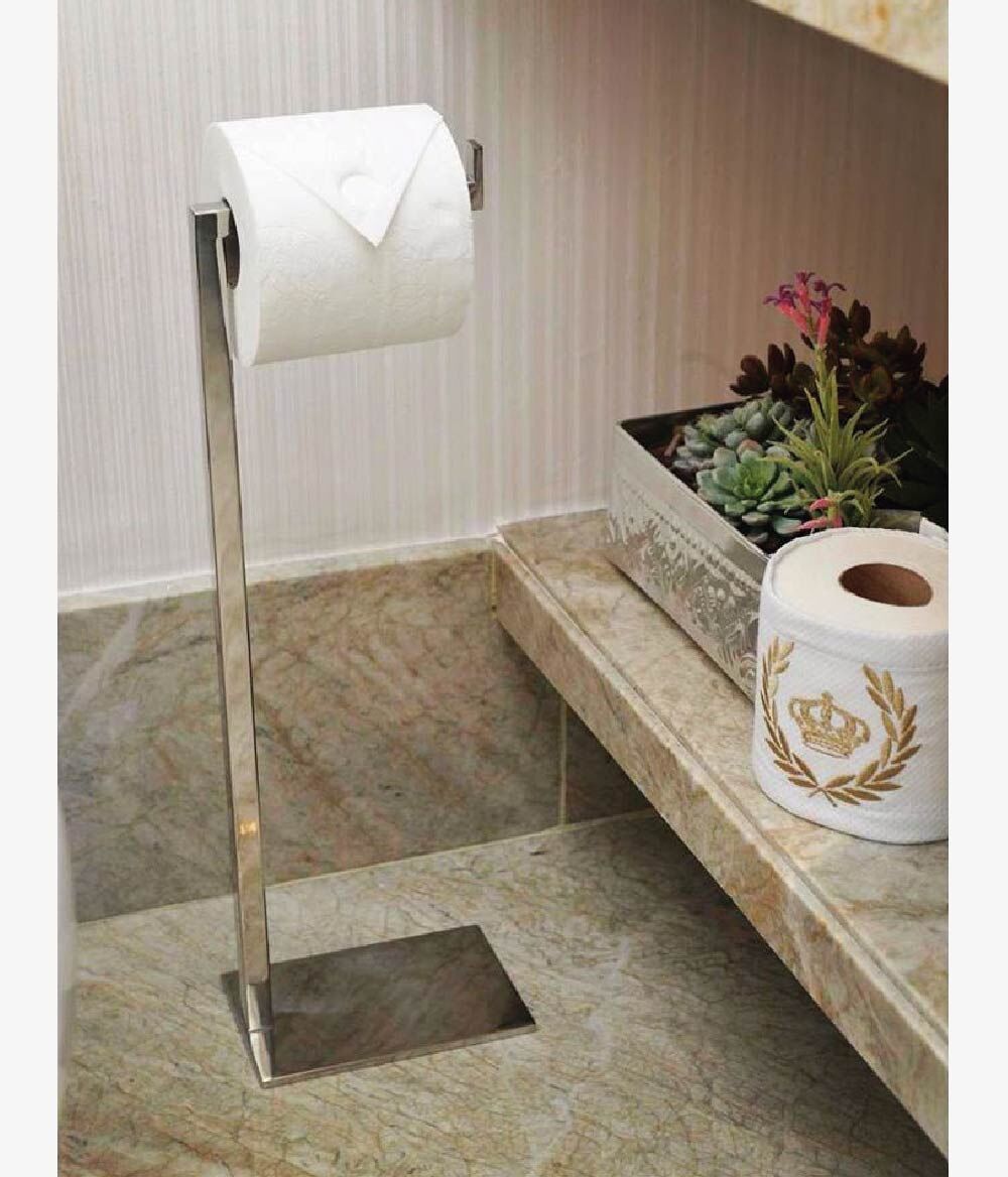 Porta papel higiênico inox simples Línea Porta papel higiênico inox simples Línea