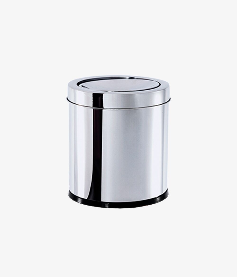 Lixeira Inox Com Tampa Basc