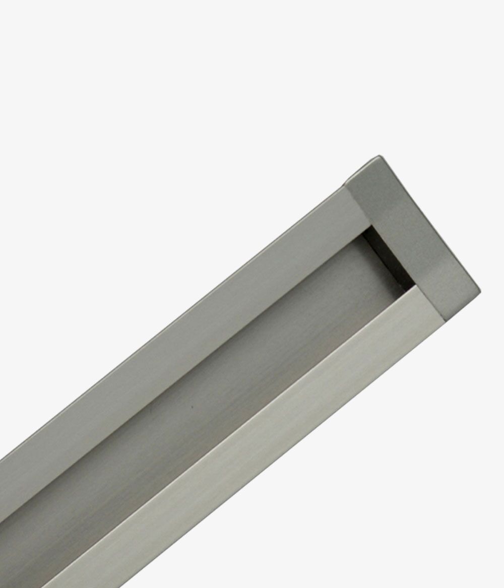 Puxador Simples Smart com detalhes cromado Puxador Simples Smart com detalhes cromado