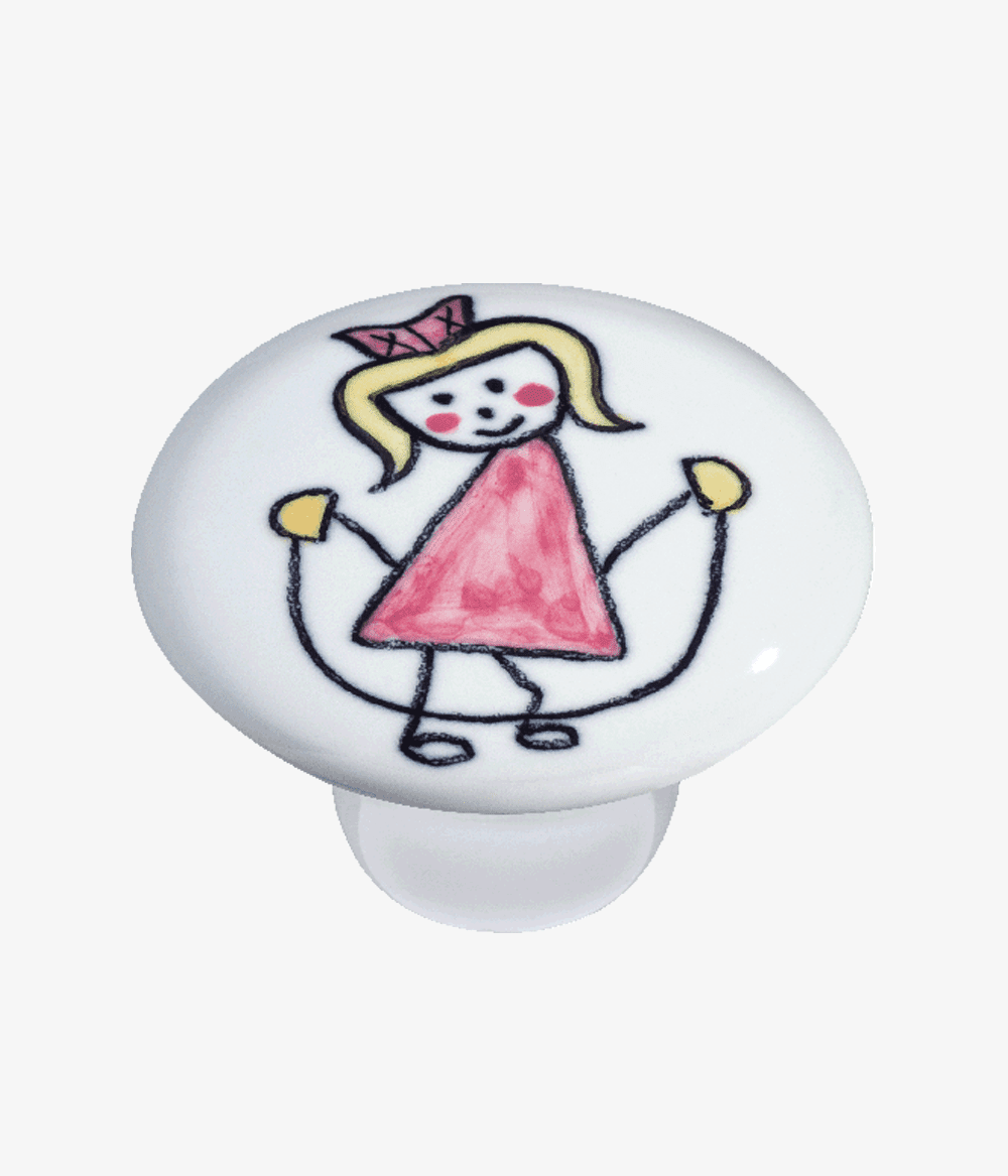 ITA.PUX.0505 Puxador menina corda rosa